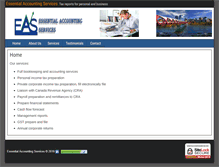 Tablet Screenshot of essentialaccountingservices.com
